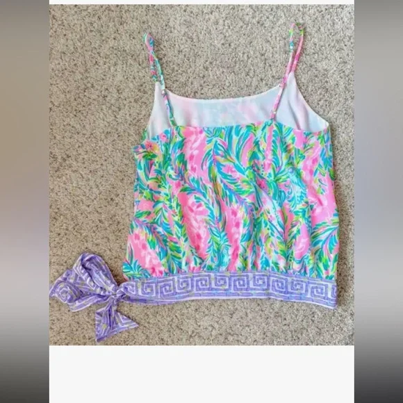 Ainsley top  size small unicorn of the sea by Lilly Pulitzer size small - Picture 4 of 6